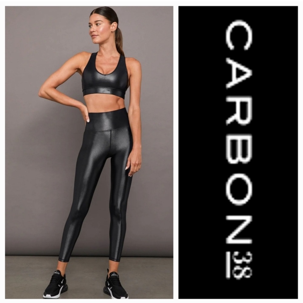 Carbon38 Takara High Rise Leggings Shine Leggings NWOT